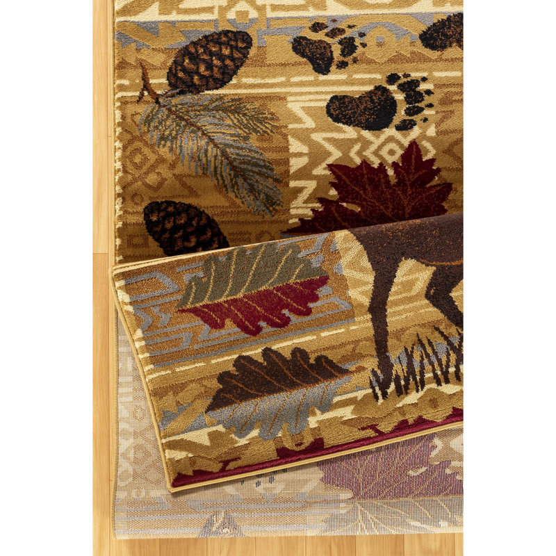 2ft X 3ft Polypropylene Carpet, Beige, Stain , For A Lodge-style Home Rustic Area Rug 2x3, Beige Polypropylene, Stain-, Enhances Ambiance
