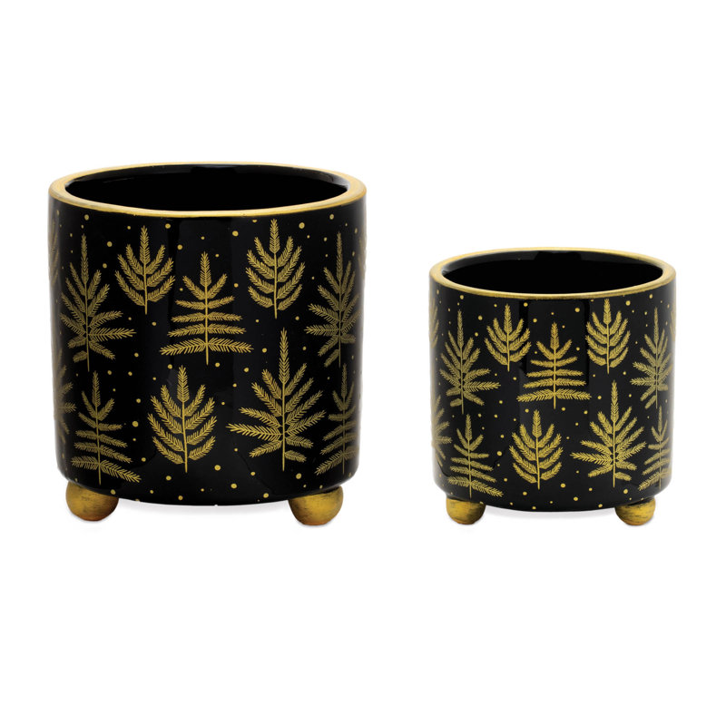Footed Pine Tree Planter