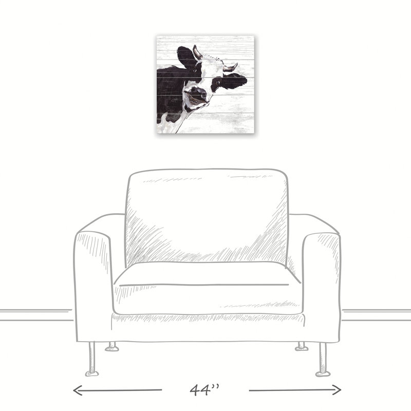 « curieux cow cow », reproduction d’impression sur toile