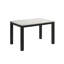 Chaises rembourrées moelleuses de 5 po avec dessus en faux marbre blanc et gris anthracite