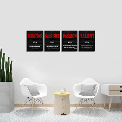 4 Piece Wrapped Canvas Wall Art