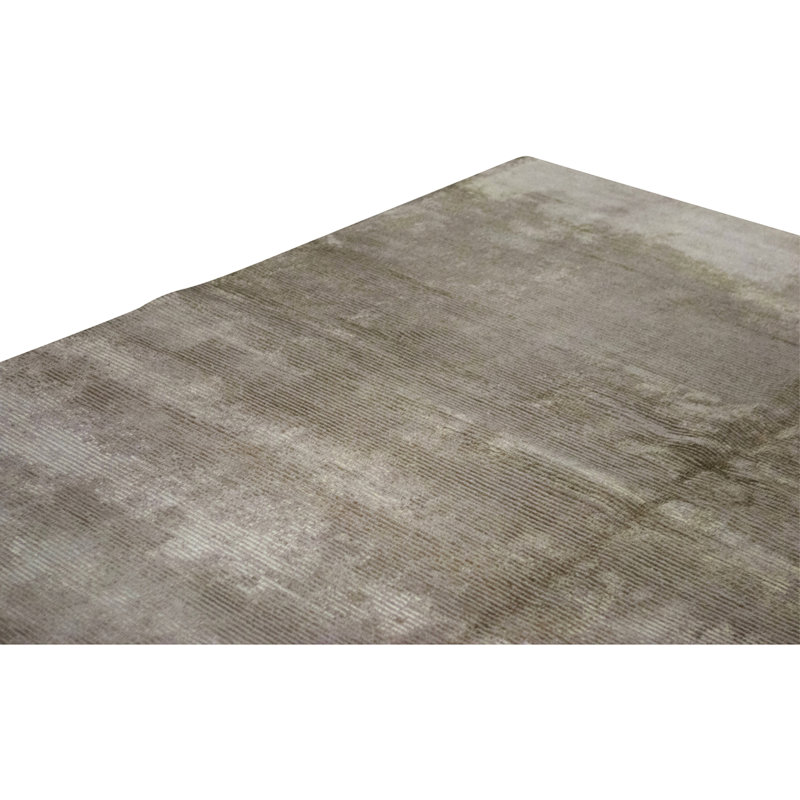 Hand Knotted Area Rug in Olive