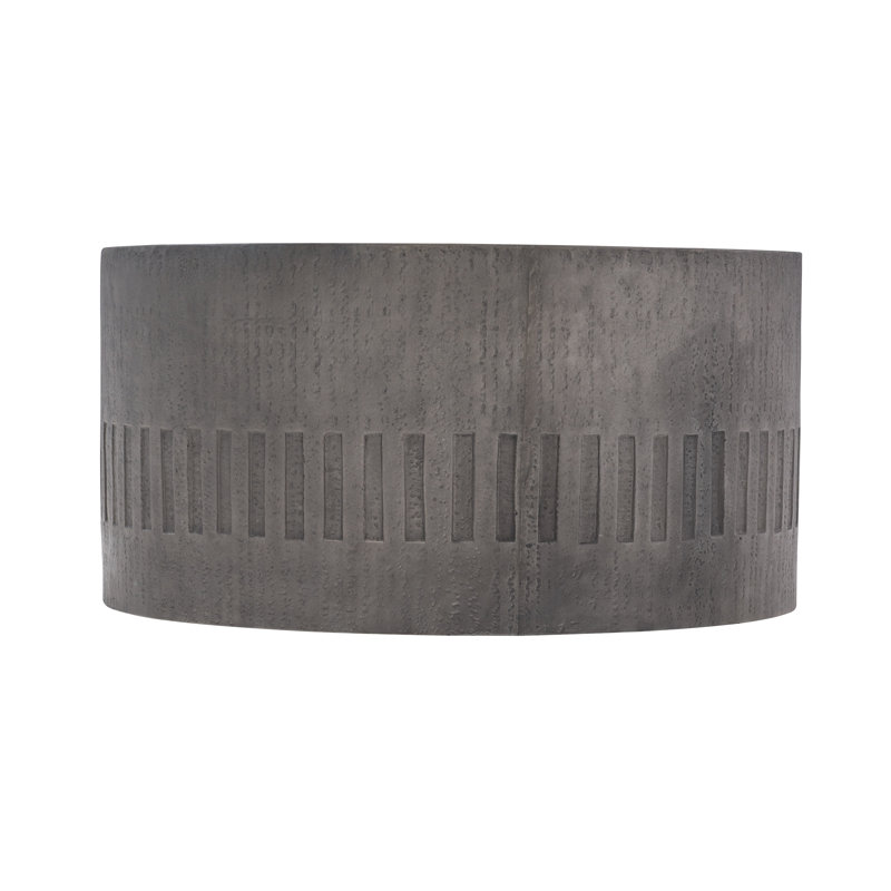 Miramar Transitional Dark Charcoal Round Coffee Table