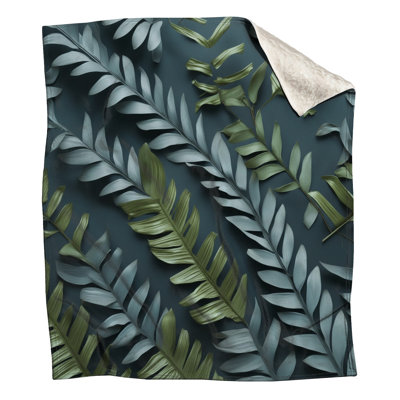 Couvertures de feuilles de palmier tropicales