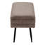 Banc de rangement contemporain en métal et tissu-1268989359