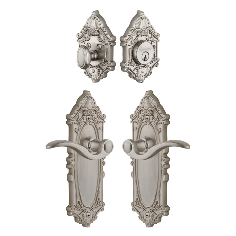 Ensemble de vestibule Grande Victorian, Nickel satiné