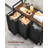 Laundry Hamper with 3 Pull-Out and Removable Bags
