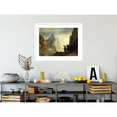 «A Lake in the Sierra Nevada» par Albert Bierstadt, impression giclée sur cadre