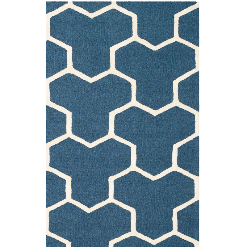 Tapis en laine touffeté à la main Ellicott Cambridge, Rectangle 9 pi x 12 pi