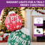Large Lighted Pop-Up Stackable Christmas Ball Ornaments, 3D Collapsible Pre-Lit LED Holiday Decor with Base