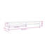 Support pour écran vidaXL Bois de pin massif 39,4 x 9,4 x 5,1 po-973094835