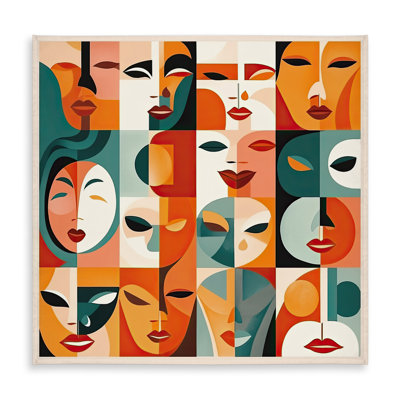 Shapes Bedroom Tablecloth - The Faces | Indoor/Outdoor Decor
