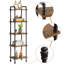Aadian 137 cm H x 38 cm W Iron Etagere Bookcase-364614597