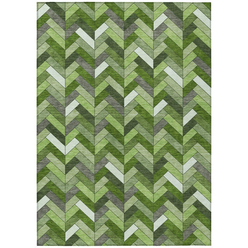 Machine Washable Indoor/Outdoor Chantille ACN2296 Geometric Rug, Rectangle 2'6" x 3'10"