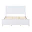 Lit plateforme en bois avec tête de lit et pied de lit Bennett-122810012-122810010