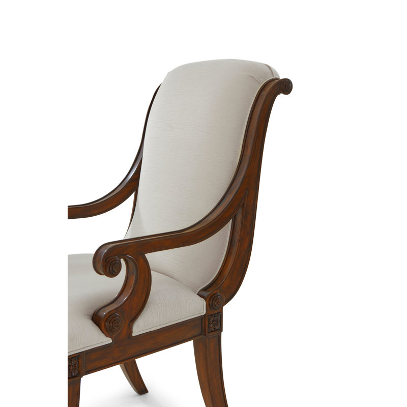 Gabrielle Upholstered Arm Chair, Alpaca