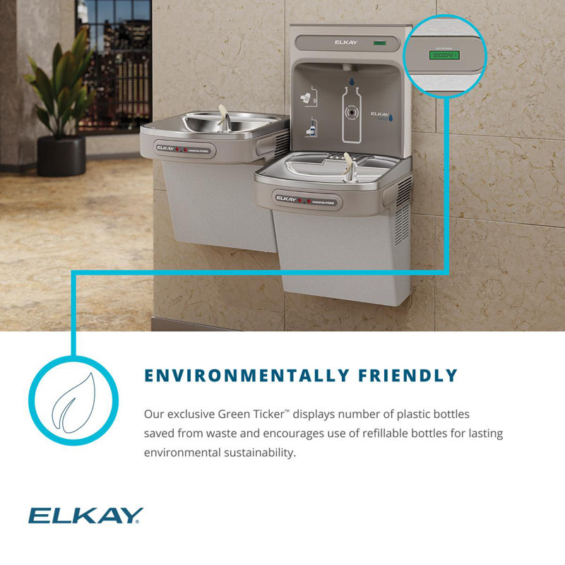 Elkay EZH2O Bottle Filling Station With ADA Cooler Hands Free Activation