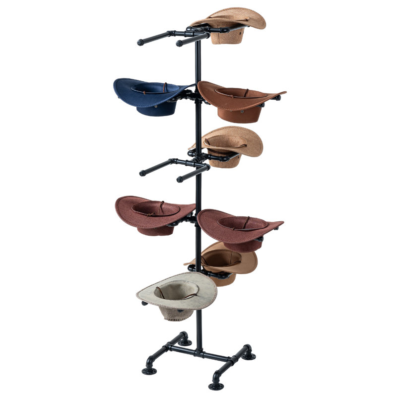 Metal Freestanding 10 - Hook Coat Rack