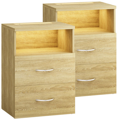 Rexhie 39cm W MDF/particle Board Bedside Table