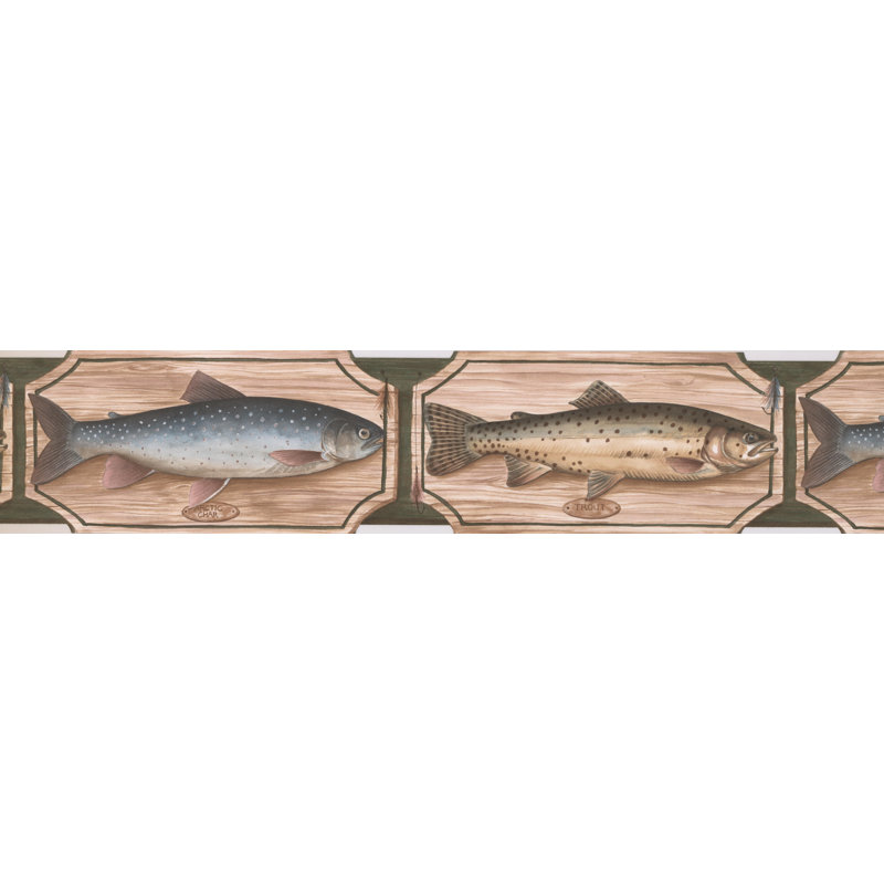 Bordure de papier peint pour animaux de compagnie Chasewood, Vert