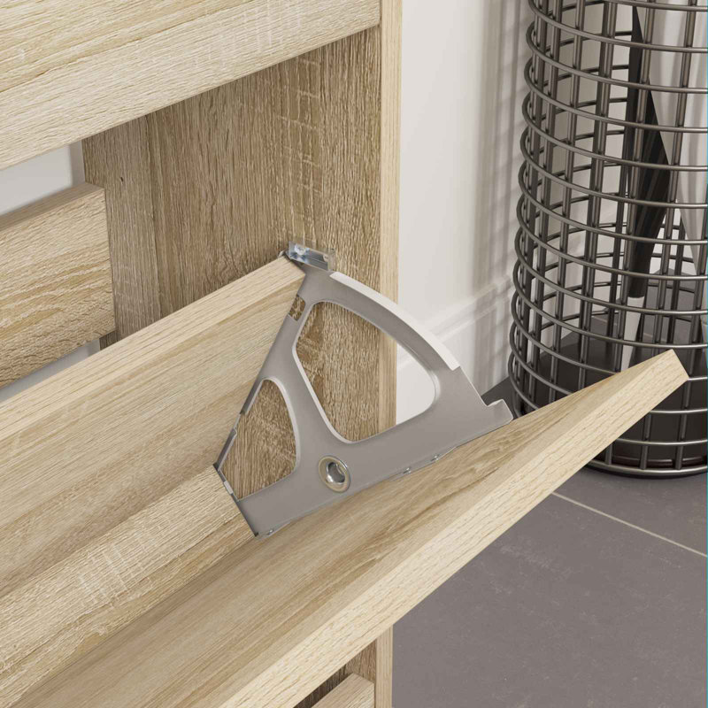 Vidaxl Flip Drawer Hinge Silver Iron Furniture Cabinet Hardware Accessory DIY