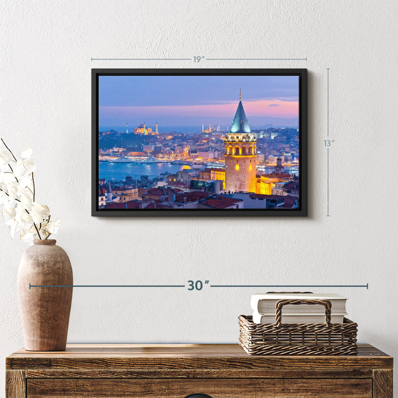 Impression sur toile Istanbul Twilight, H 13 po x l 19 po