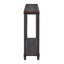 Tables de bout latérales étroites peu encombrantes avec tablette, ensemble de 2, assemblage sans outil-233718973