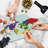 Ambesonne World Map Tempered Glass Cutting Board Modern Multicolor