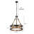 Verlis 5 - Light Dimmable Drum Chandelier