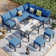 Crussell 9 - Person Patio Conversation Sets with Cushions