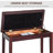 Padded Storage Piano Bench Artist Keyboard Seat Faux Leather Brown,wood-1188853580-1078995547