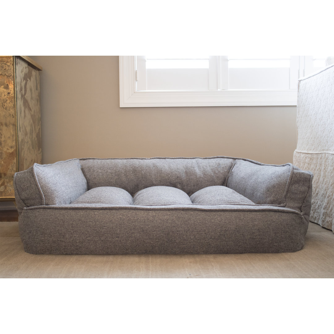 Hartz Bolster Pet Bed Tucker Murphy Pet™ Color: Drizzle Light Gray Size: Medium (41" W x 33" D x 12" H)