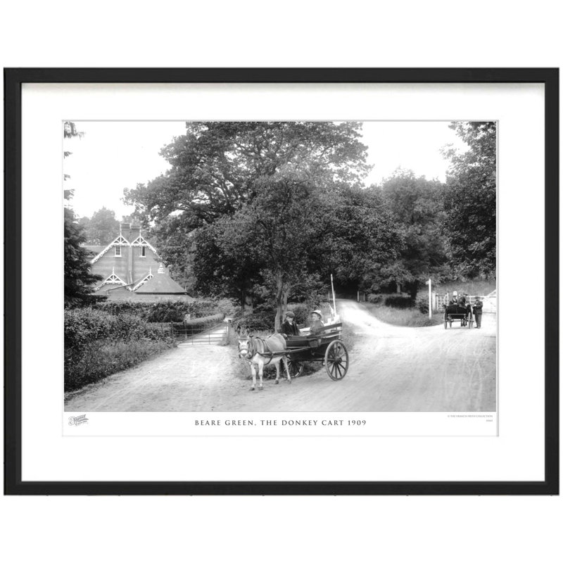 Beare Green, The Donkey Cart 1909 by Francis Frith - Single Picture Frame Print, 60cm H x 80cm W  x 2.3cm D
