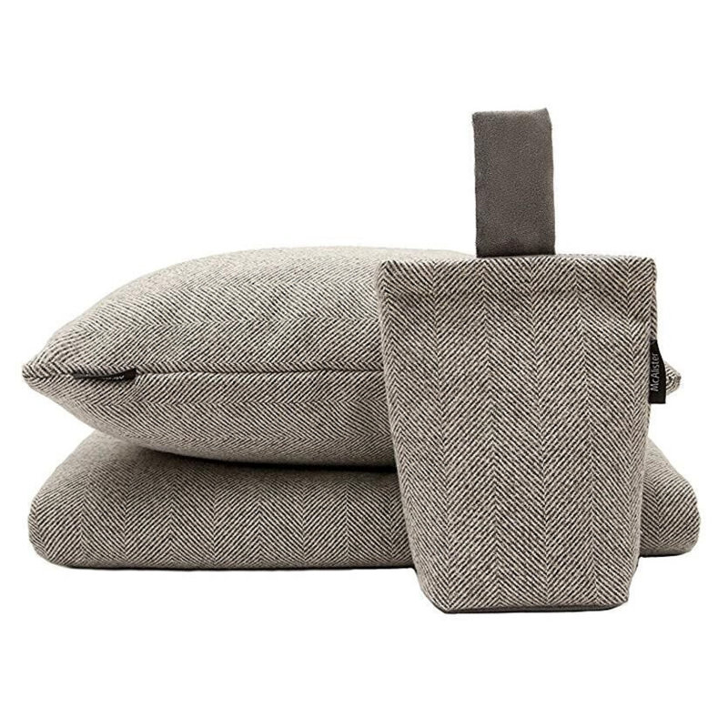 Herringbone Throw Blanket, Charcoal, W265 x L380cm