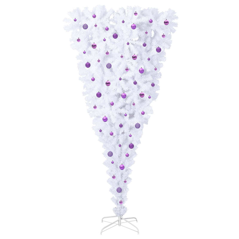 7.87' H Lighted Artificial Christmas Tree, Purple