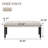 47.24-inch Modern Tufted Linen Dining Bench Upholstered Entryway Bench-2103385307