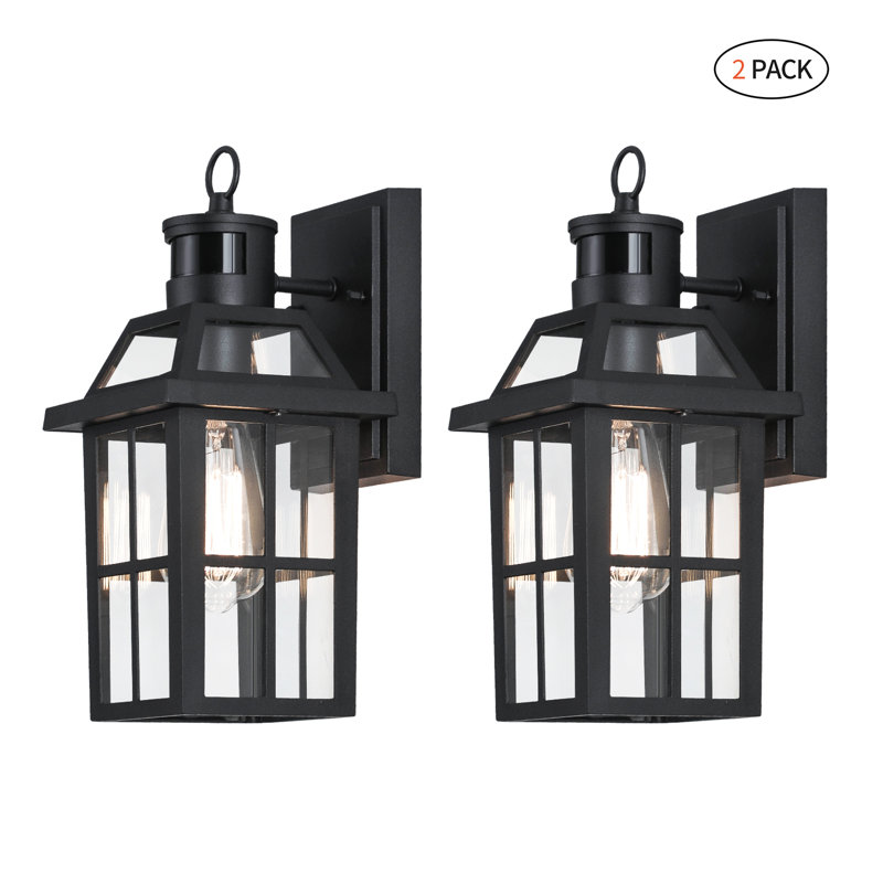 Bostock Modern 13" Motion Sensor Aluminum Outdoor Wall Sconce 1-Light Waterproof