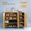 Rustic 3-Door Shoe Cabinet
