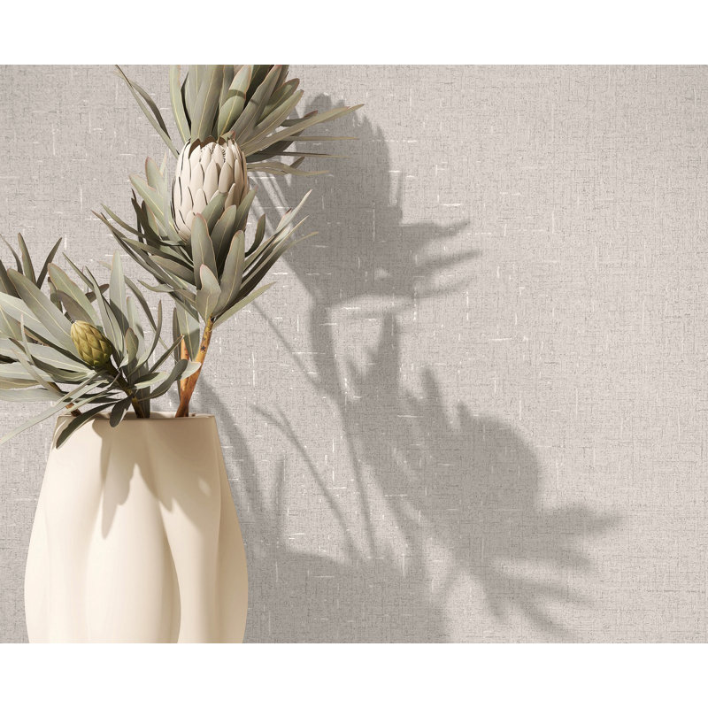 City Romance Plain Texture Wallpaper, Mid Beige