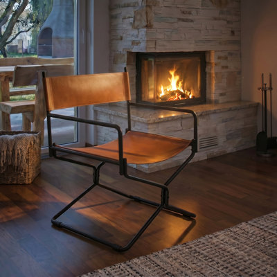 Chaise de salon en cuir Elegant Handmade
