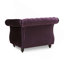 Fauteuil club traditionnel Chesterfield avec capitonnage à boutons profonds, accoudoirs roulés et garnitures cloutées-133995603