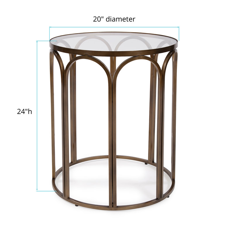 Glass End Table