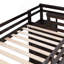 Lit superposé simple au-dessus de simple avec lit gigogne et escalier-1091746585