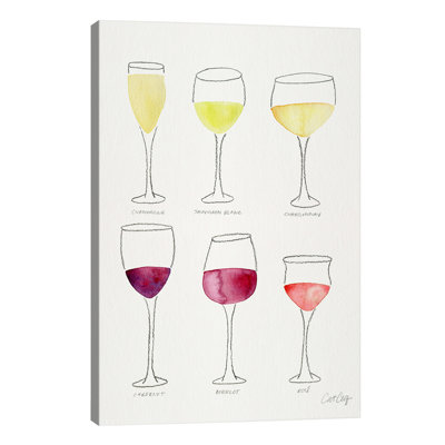 Wine Glasses 1 Piece Painting on Canvas