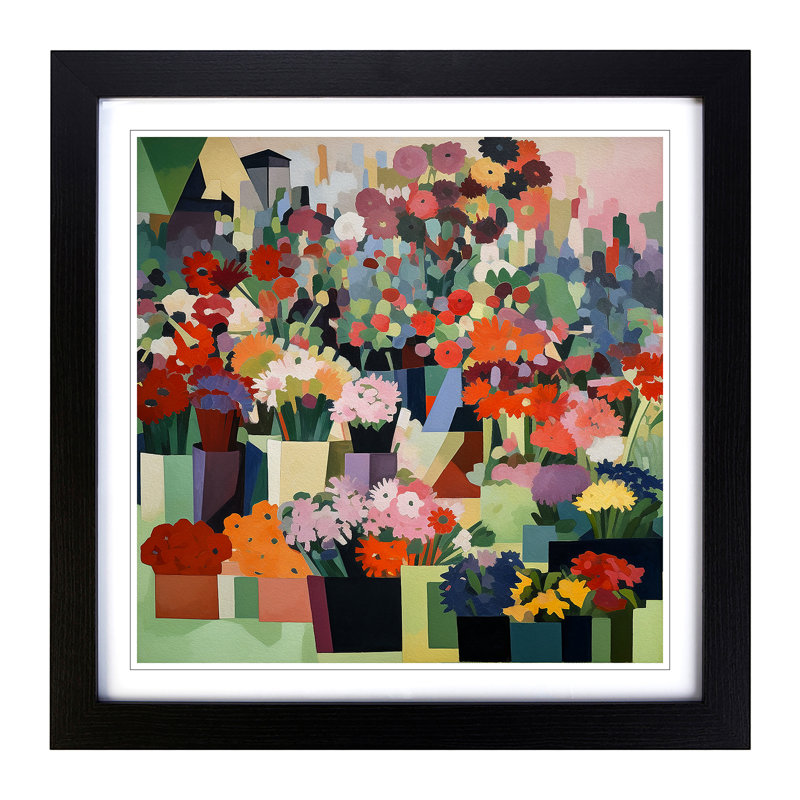 Single Picture Frame Print on Wood, Black