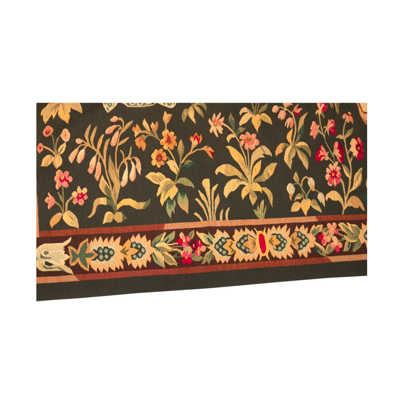Hand-Knotted High-Quality Red/Black/Beige Area Rug