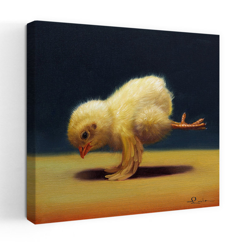 Art urbain contemporain avec oiseau, H 18 po x l 18 po