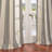 Eui Del Mar Striped Linen Blend Sheer Curtains - Single Panel Drapes-25768673-25768671