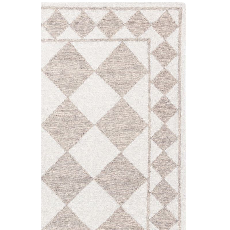 Tapis géométrique touffeté à la main Wharton, Rectangle 9 pi x 12 pi