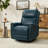 Chikako Genuine Leather Swivel Rocker Manual Recliner-70690534